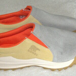 Sorel Ona Waterproof Insulated Slip-on Shoe Women's size 9.5 Gray Yellow Clog